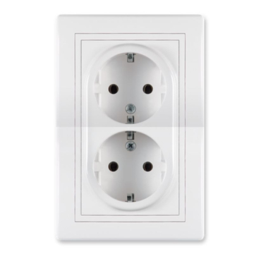 ALING CONEL utičnica mf dupla Prestige line