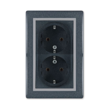 ALING CONEL utičnica mf dupla Prestige