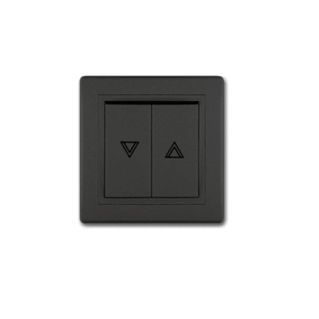 ALING Conel taster sklopke za roletne Prestige 10AX crna soft