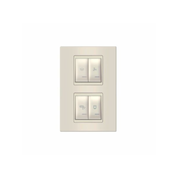 ALING Conel indikator za kupatilo vertikalni 4x16A univerzalni Exp krem