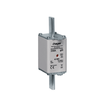 HAGER osigurač nožasti 200A NH1 500V GG
