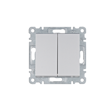 HAGER 23 prekidač naizmjenični 2S Lumina sivi