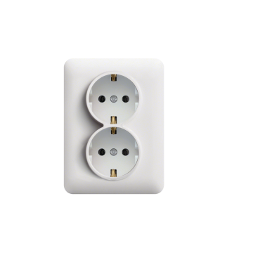 HAGER utičnica šuko dupla 16A/250V