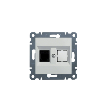 HAGER utičnica telefonska 1xRJ11 Cat 3