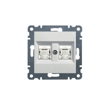 HAGER 23 utičnica računarska dupla 2xRJ45 Cat.5e UTP