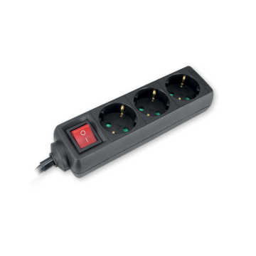 COMMEL kabal produžni 3U 3 m 3500 W crni sa sklopkom