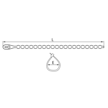 COMMEL PVC vezice dužine 120 mm