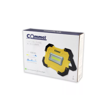 COMMEL reflektor LED 10W 6000K 1000 lm akumulatorski IP44