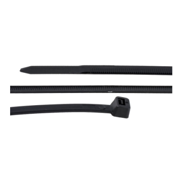 PAWBOL Crne PVC vezice 300x3.6 mm 100 komada