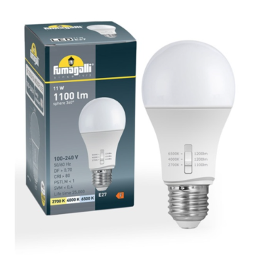 FUMAGALLI LED sijalica 11W E27 CCT A60 3000K / 4000K / 6500K