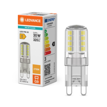 LEDVANCE LED 30 300° P 2.6W/827 G9