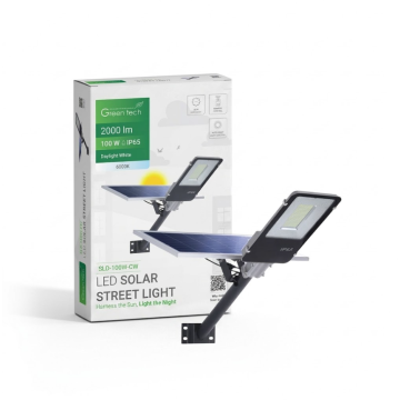 GREEN Tech reflektor ulična svjetiljka LED 100W 6000K IP65 solar
