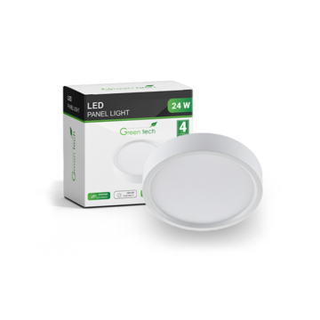 GREEN Tech panel LED 24W 6500K nadgradni okrugli