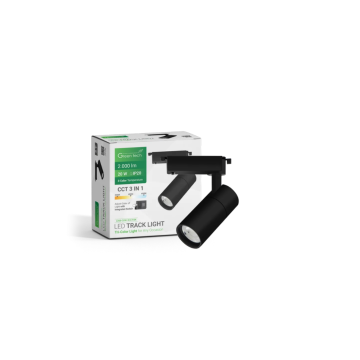 GREEN Tech svjetiljka šinska LED 20W 3CCT crna