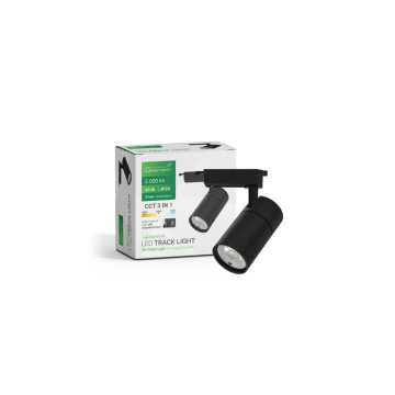 GREEN Tech svjetiljka šinska LED 30W 3CCT crna