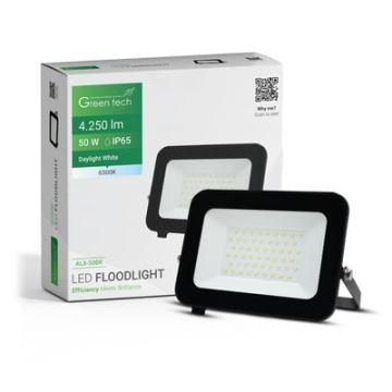 GREENTECH LED reflektor 50W crni