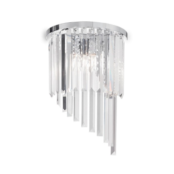 IDEAL LUX lampa zidna Carlton AP3 Silver