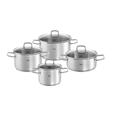 FISSLER set šerpi 4/1 sa staklenim poklopcem Viseo