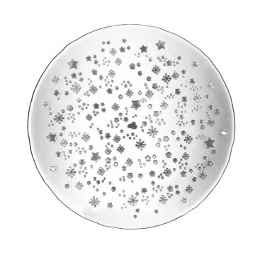 LEONARDO tanjir za serviranje sa zvjezdicama srebrni 27 cm