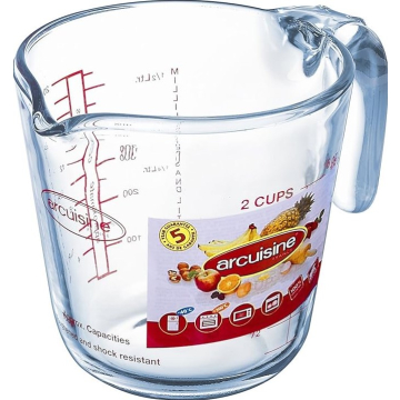 O CUISINE bokal stakleni za mjerenje 0,5l