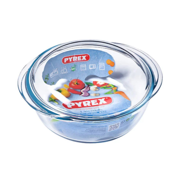 PYREX pekač stakleni okrugli sa poklopcem 3l