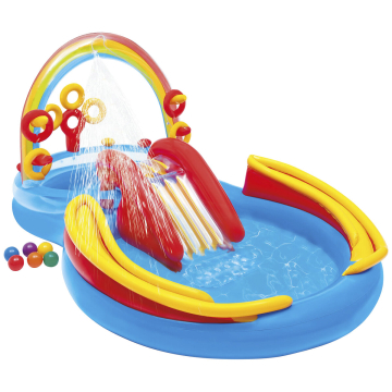INTEX dječiji bazen igraonica Rainbow 297x193x135cm
