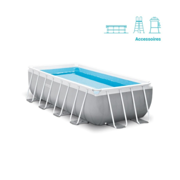 INTEX bazen sa pumpom 488x244x107 cm Prism Frame
