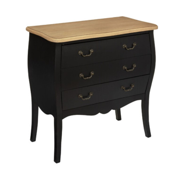 ATMOSPHERA komoda crna sa tri ladice