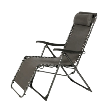 HESPERIDÉ fotelja sklopiva siva 64 x 93 x 110 cm