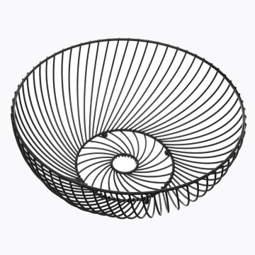 KORPA za voće metalna crna