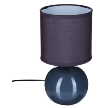 ATMOSPHERA Lampa stolna Timeo siva keramička kugla 13x25cm