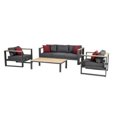 HESPERIDÉ garnitura Emperia sa 5 sjednih mjesta alu siva