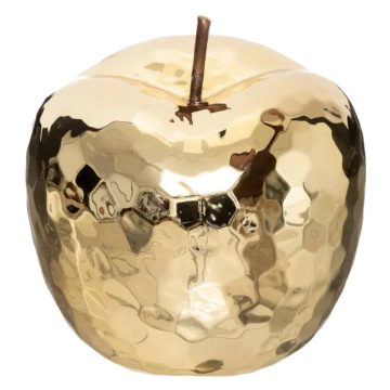 ATMOSPHERA figura jabuka Pamela 21 cm zlatna keramika