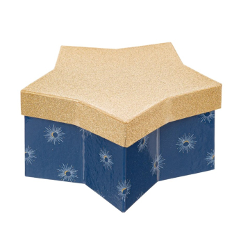 FÉÉRIC LIGHTS & CHRISTMAS kutija tamno plava sa zlatnim poklopcem 9,5 cm