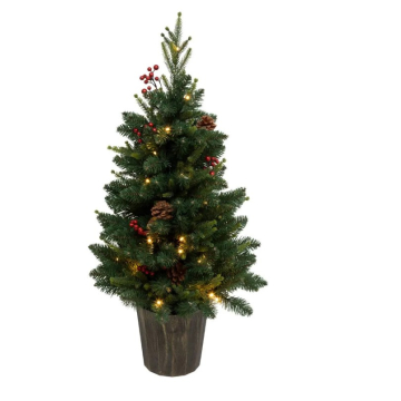 ATMOSPHERA jelka Kappi sa lampicama u saksiji H90cm