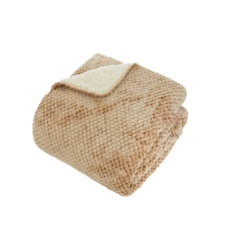 ATMOSPHERA prekrivač Lyno 130x170cm flanel bež