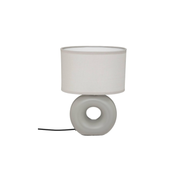 ATMOSPHERA lampa stolna Baru siva keramička kugla 18x12x25 cm