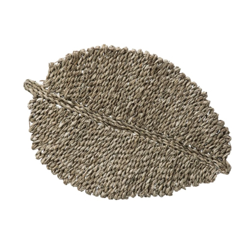 SECRET DE GOURMET podmetač za tanjir u obliku lista od trske 48x33cm