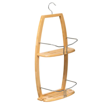5FIVE Polica za tuš 2 nivoa bambus 27x13x58,2cm