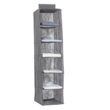 5FIVE platneni ormar za majice sa šest polica 30x30x120cm