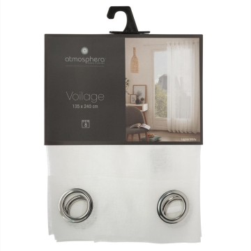 ZAVJESA Atmosphera Moly bijela 135x240cm