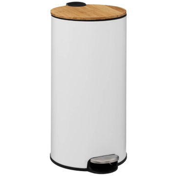 5FIVE kanta za smeće bela (bambus/metal) 30L