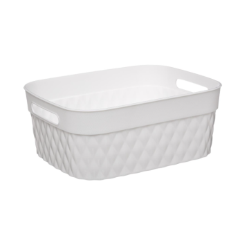 5FIVE 23 korpa za odlaganje bijela 5L 21x27,5x11 cm