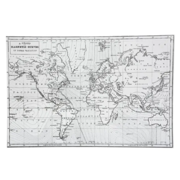 ATMOSPHERA 23 podmetač za tanjir Mapa svijeta 45x30cm