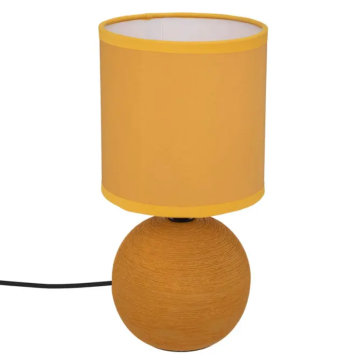 ATMOSPHERA stolna lampa Timeo oker keramička kugla 13x25 cm