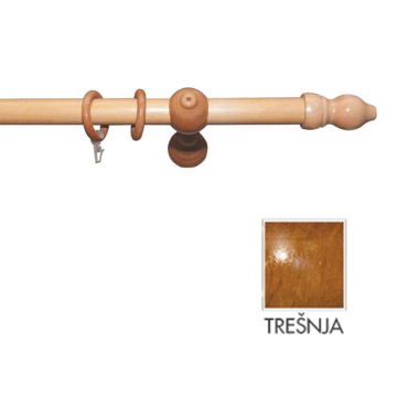 Karnišla zidna oklagija - 2,5m trešnja - Centrumshop