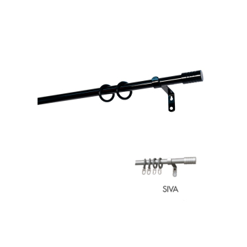 KARNIŠA zidna Čarli 2,4m siva