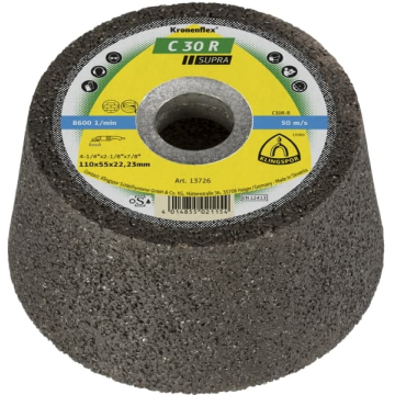 KLINGSPOR šolja brusna C30 R 110x55x22.23 mm