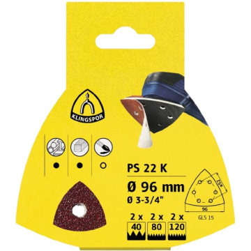 KLINGSPOR disk samopričvršćujući GLS15 granulacija 120 PS22K