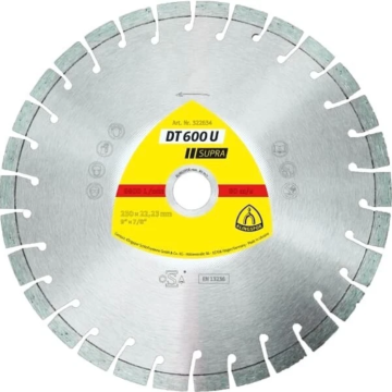 KLINGSPOR dijamantna ploča dimenzija 350 × 3 × 25,4 mm sa 37 segmenata